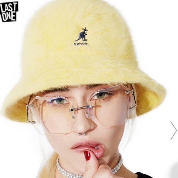 FUR FUZZY KANGOL BUCKET HAT main image 4